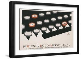 Poster for Office Exhibition in Vienna-null-Framed Giclee Print