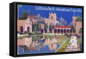 Poster for Pacific Exposition, San Diego, California-null-Framed Stretched Canvas