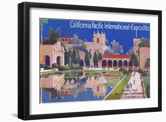 Poster for Pacific Exposition, San Diego, California-null-Framed Art Print