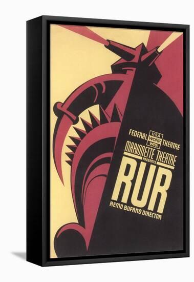 Poster for Play, RUR-null-Framed Stretched Canvas