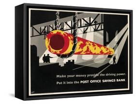 Poster for Post Office Savings Bank-null-Framed Stretched Canvas
