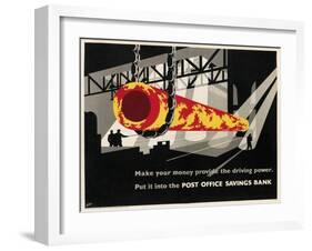 Poster for Post Office Savings Bank-null-Framed Art Print