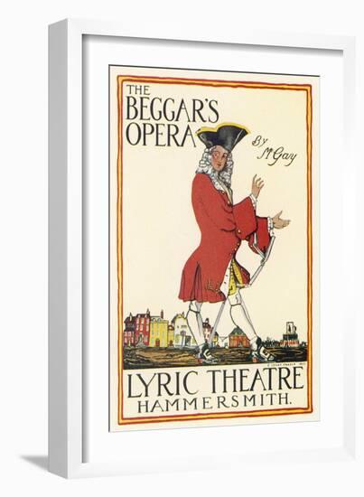 Poster for Production at the Lyric Theatre Hammersmith-Charles Lovat-Framed Art Print