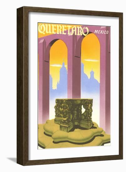 Poster for Queretaro, Mexico-null-Framed Art Print