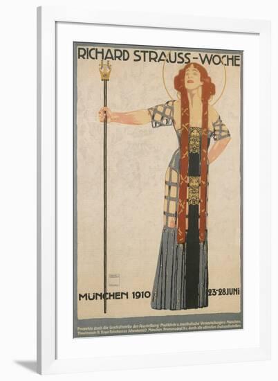Poster for Richard Strauss Week, Munich-null-Framed Art Print