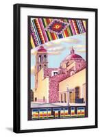 Poster for Saltillo, Mexico, Old Church-null-Framed Art Print