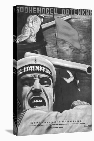 Poster for Sergey Eisenstein's Film, "Battleship Potemkin"-null-Stretched Canvas