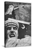 Poster for Sergey Eisenstein's Film, "Battleship Potemkin"-null-Stretched Canvas