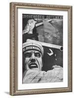 Poster for Sergey Eisenstein's Film, "Battleship Potemkin"-null-Framed Giclee Print