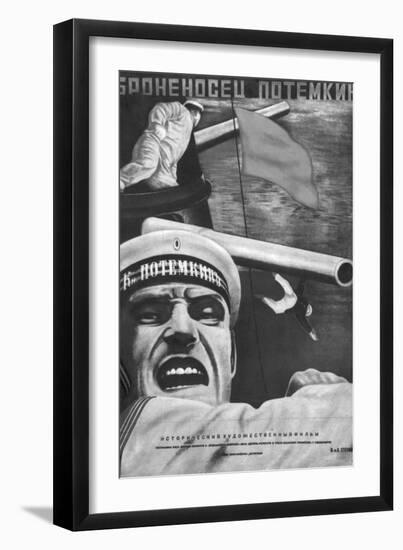 Poster for Sergey Eisenstein's Film, "Battleship Potemkin"-null-Framed Giclee Print