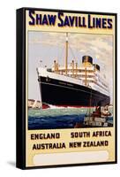 Poster for Shaw Savill Lines-null-Framed Stretched Canvas