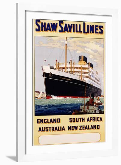 Poster for Shaw Savill Lines-null-Framed Photographic Print