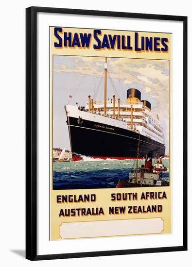 Poster for Shaw Savill Lines-null-Framed Photographic Print