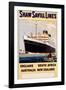 Poster for Shaw Savill Lines-null-Framed Photographic Print