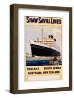 Poster for Shaw Savill Lines-null-Framed Photographic Print