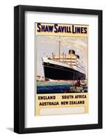 Poster for Shaw Savill Lines-null-Framed Photographic Print