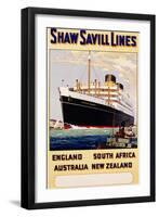 Poster for Shaw Savill Lines-null-Framed Photographic Print