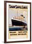 Poster for Shaw Savill Lines-null-Framed Photographic Print