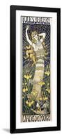 Poster for Show of Dancer Liane De Pougy (1869-1950) at Folies Bergere-Paul Berthon-Framed Giclee Print