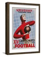 Poster for South American Soccer Tournament-null-Framed Giclee Print