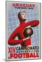 Poster for South American Soccer Tournament-null-Mounted Giclee Print