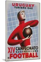 Poster for South American Soccer Tournament-null-Mounted Giclee Print