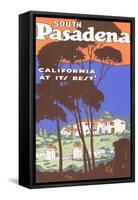 Poster for South Pasadena, California-null-Framed Stretched Canvas