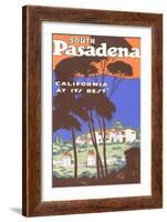 Poster for South Pasadena, California-null-Framed Art Print