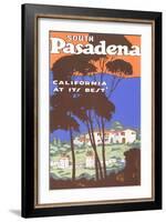 Poster for South Pasadena, California-null-Framed Art Print