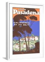 Poster for South Pasadena, California-null-Framed Art Print