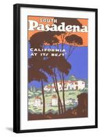 Poster for South Pasadena, California-null-Framed Art Print