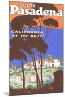 Poster for South Pasadena, California-null-Mounted Art Print