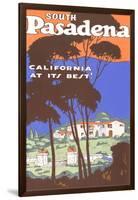 Poster for South Pasadena, California-null-Framed Art Print