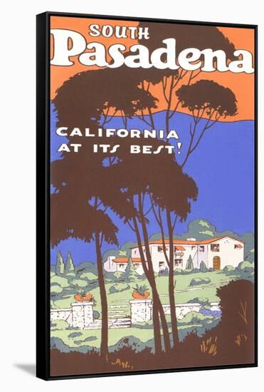 Poster for South Pasadena, California-null-Framed Stretched Canvas