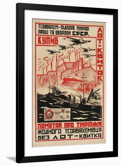 Poster for Soviet Armaments Industry-null-Framed Giclee Print
