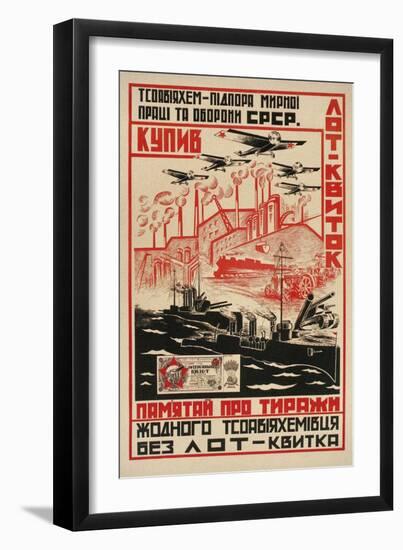 Poster for Soviet Armaments Industry-null-Framed Premium Giclee Print