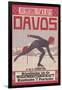 Poster for Speed Skating in Davos-null-Framed Art Print