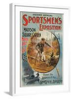 Poster for Sportmen's Exposition, 1896-null-Framed Art Print