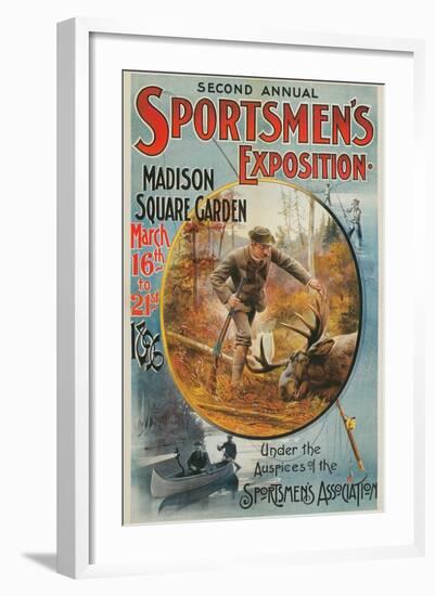 Poster for Sportmen's Exposition, 1896-null-Framed Art Print