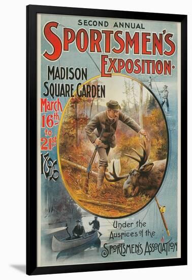 Poster for Sportmen's Exposition, 1896-null-Framed Art Print