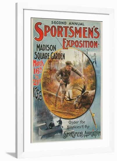 Poster for Sportmen's Exposition, 1896-null-Framed Art Print