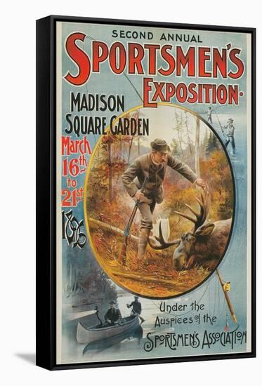 Poster for Sportmen's Exposition, 1896-null-Framed Stretched Canvas