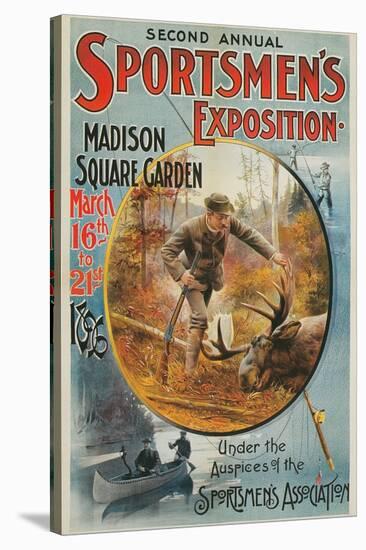 Poster for Sportmen's Exposition, 1896-null-Stretched Canvas