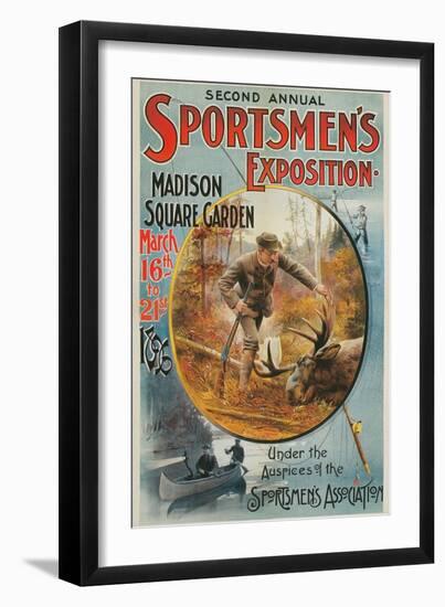 Poster for Sportmen's Exposition, 1896-null-Framed Art Print