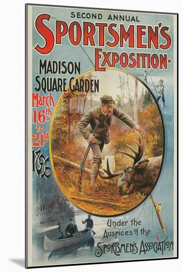 Poster for Sportmen's Exposition, 1896-null-Mounted Art Print