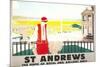 Poster for St. Andrews-null-Mounted Art Print