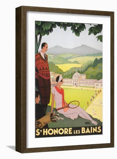 Poster for St. Honore Les Bains-null-Framed Art Print