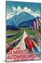Poster for St. Moritz Car Show-null-Mounted Giclee Print