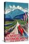 Poster for St. Moritz Car Show-null-Stretched Canvas