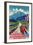 Poster for St. Moritz Car Show-null-Framed Giclee Print